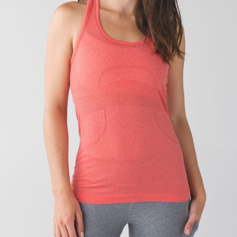 Swiftly Tech Racerback - Heathered Alarming